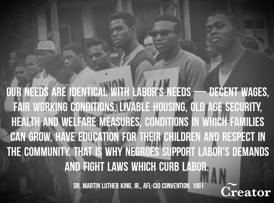 MLK Stresses Importance Of Labor